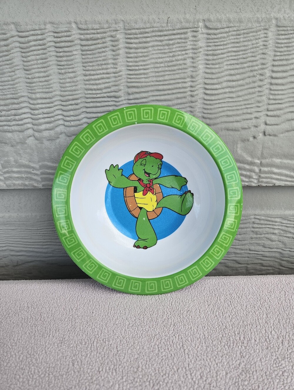 VTG ABC Franklin the Turtle Melamine Bowl Nick Jr. Cartoon Nickelodeon Child
